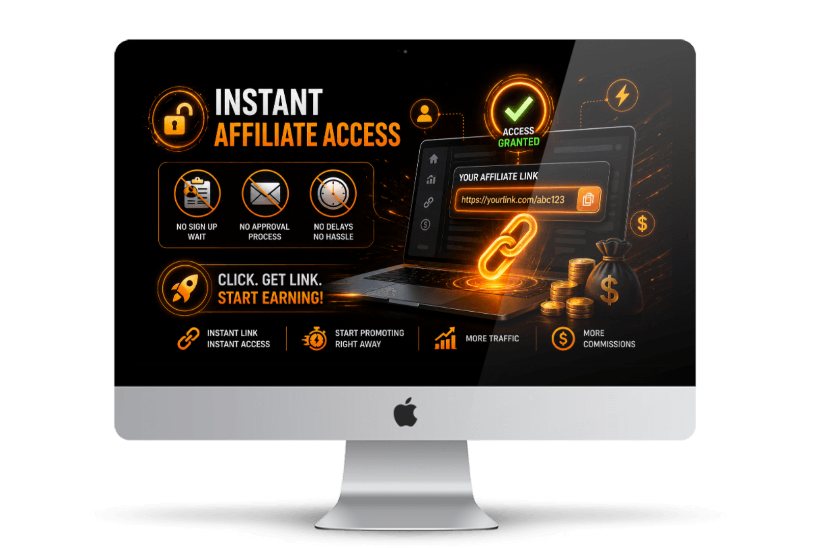 Instant Affiliate Access (No Approval Needed)