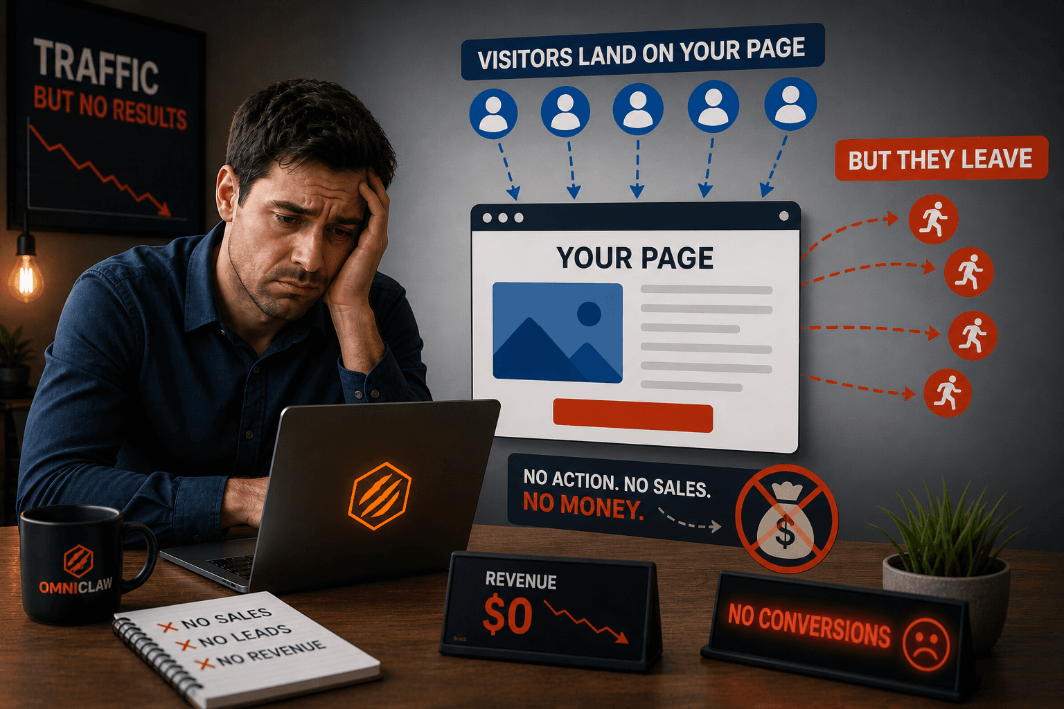 The brutal truth — visitors leaving without buying