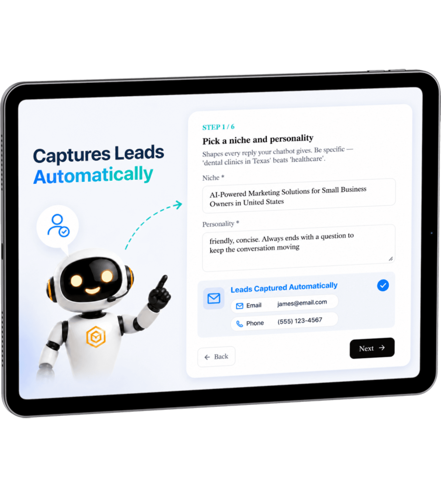 Captures Leads Automatically