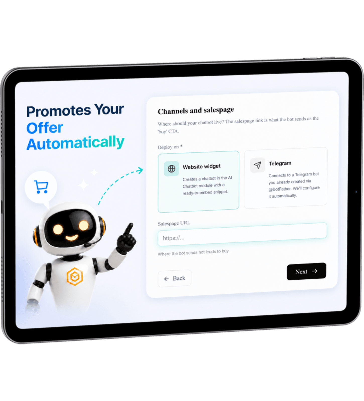 Promotes Your Offer Automatically