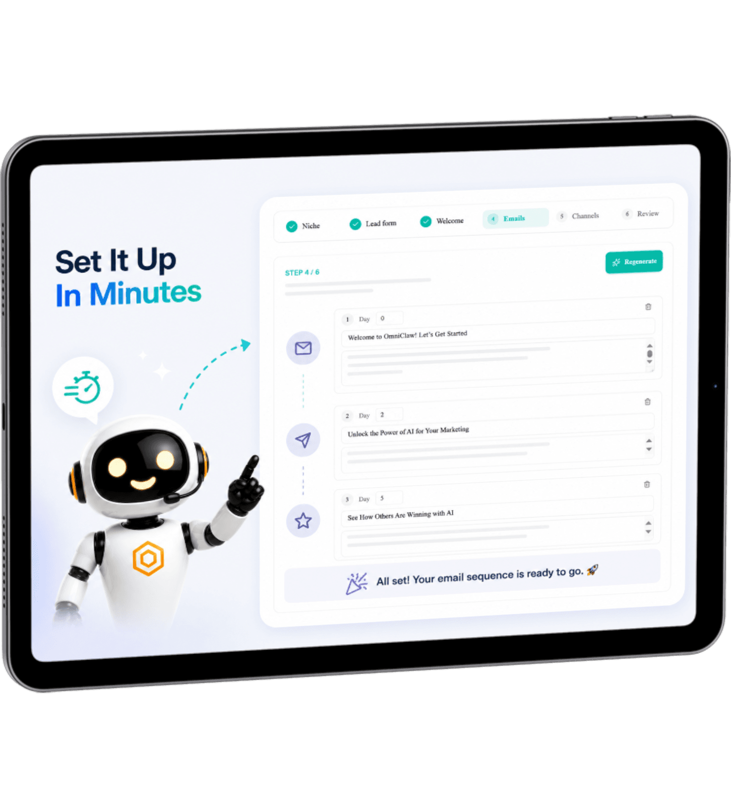 Set It Up In Minutes