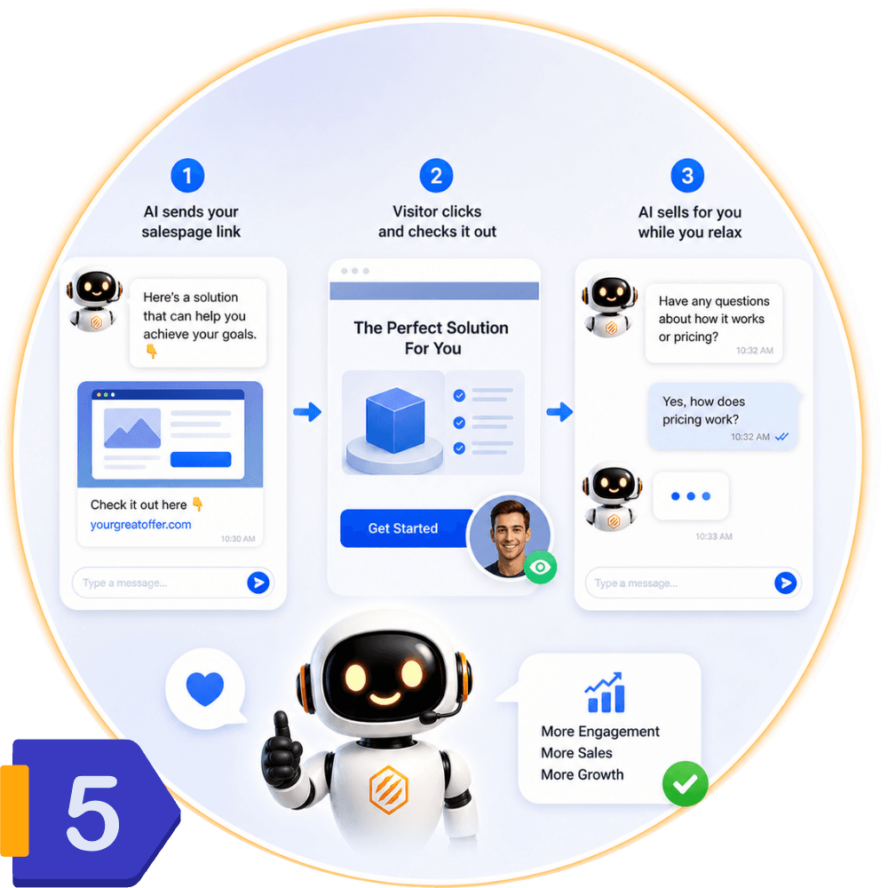 When the lead is hot… it shoots them straight to your sales page