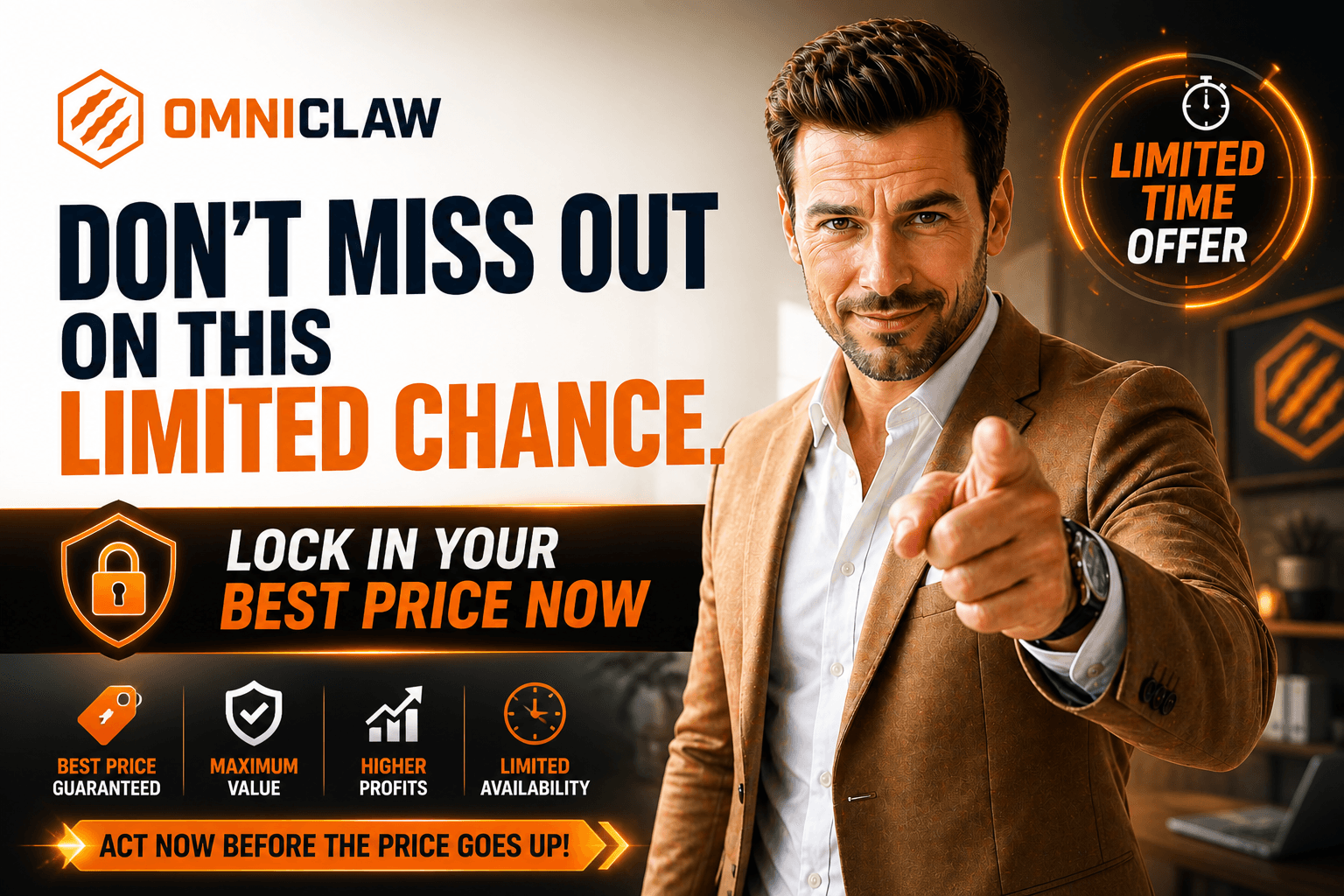 Special one-time offer price disappearing soon