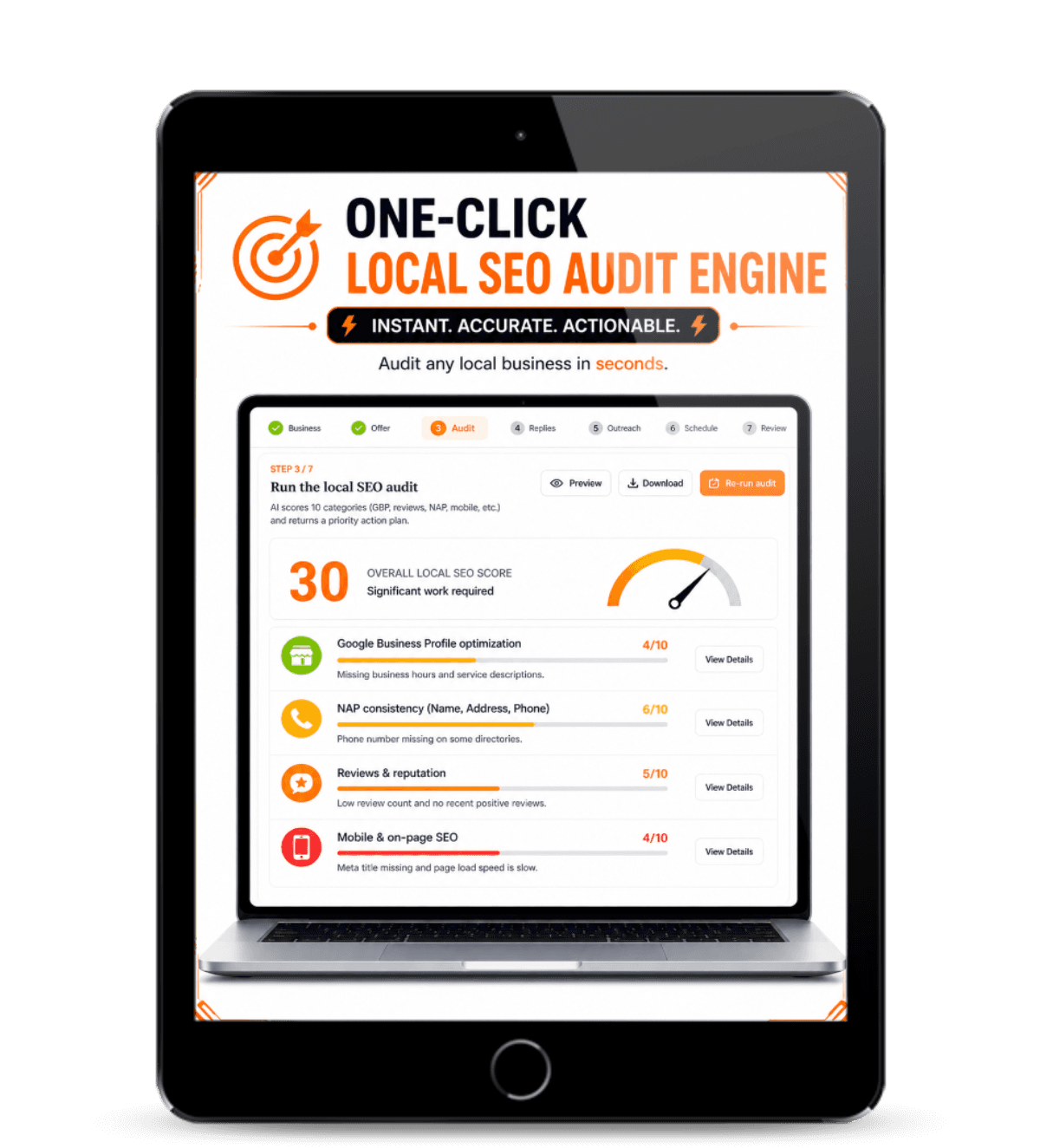 One-Click Local SEO Audit Engine