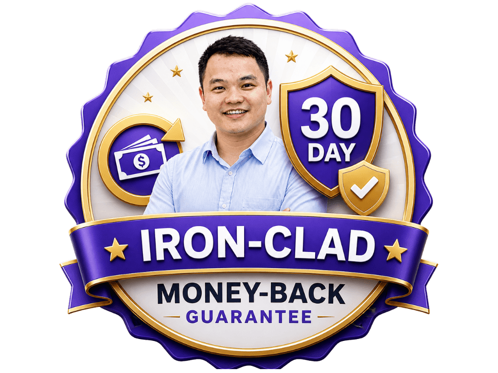 30-Day Iron-Clad Money-Back Guarantee
